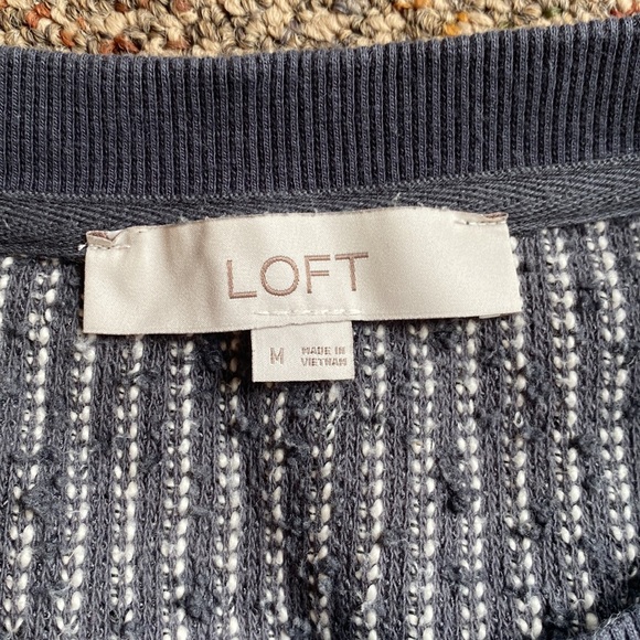 NWOT LOFT textured cropped sweater - Picture 3 of 5